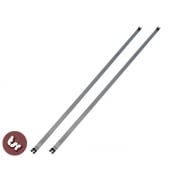 LAMBRETTA Series 2/3/GP Petrol/Fuel Tank Straps Standard Length Stainless Steel
