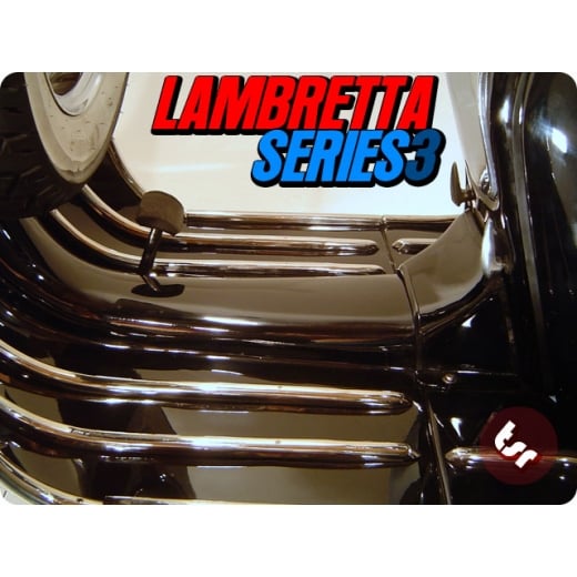 TSR LAMBRETTA Series 3 Stainless Steel Legshield/Floor Board Runner Strip Kit LI/SX