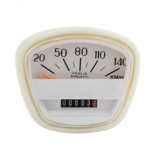 LAMBRETTA Speedo 140KPH SX Italian Thread White