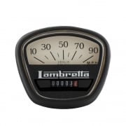 LAMBRETTA Speedo 90MPH GP Italian Thread Black/White Face