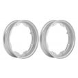 TSR Lambretta Split Wheel Rim 3.50x10" Standard Silver LI/GP/SX/TV - PAIR