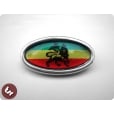 LAMBRETTA TSR Alloy Horncast Badge GP JAH RASTA FARI