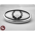 LAMBRETTA TSR Alloy Horncast Badge GP Laurel Crest