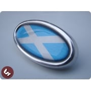 LAMBRETTA TSR Alloy Horncast Badge GP Scotland Flag
