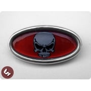 LAMBRETTA TSR Alloy Horncast Badge GP Skull/HotRod/Chop