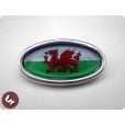 LAMBRETTA TSR Alloy Horncast Badge GP Welsh Wales Flag