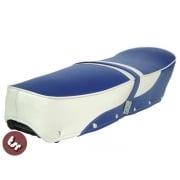 LAMBRETTA TSR Bench/Dual Seat 2 Tone Blue/White SX/GP