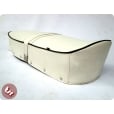 LAMBRETTA TSR Bench Seat White Black Piping S2/S3/GP