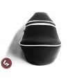 LAMBRETTA TSR Dual Bench Seat Black/White 2 Tone S2/S3