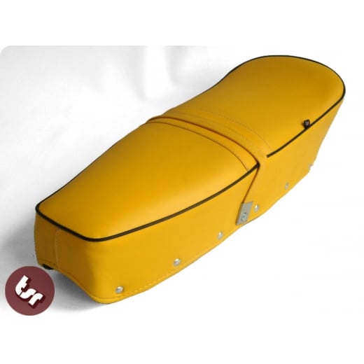 LAMBRETTA TSR Quality Dual Bench Seat Yellow/Black SX/TV/LI Series 1/2/3 150/200