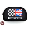 Lambretta TSR Rear Rack Back Rest Pad Union Jack Racing Flag Bolt-On