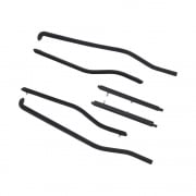 LAMBRETTA TSR Top Quality Black Floor Runner Strips Set Kit