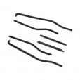 LAMBRETTA TSR Top Quality Black Floor Runner Strips Set Kit