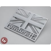 LAMBRETTA Union Jack Legshield/Side Panel Chrome Badge
