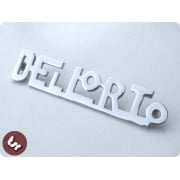 LAMBRETTA/VESPA Chrome Brass Badge DELLORTO Dell Orto
