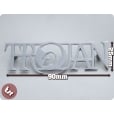 LAMBRETTA/VESPA Legshield/Panel Badge Chrome TROJAN