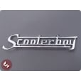 LAMBRETTA/VESPA Legshield/Panel Badge Scooterboy Chrome