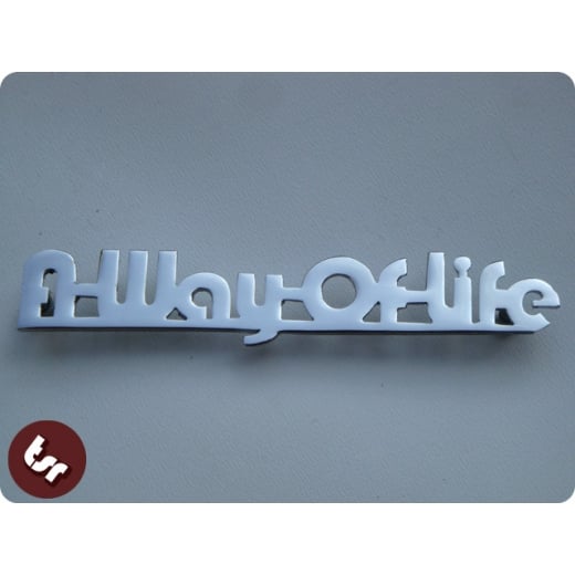 LAMBRETTA/VESPA Legshield/Side Panel Badge Way of Life