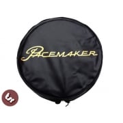 LAMBRETTA/VESPA TSR 10" Spare Wheel Cover - PACEMAKER Graphic on Black