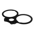 Motone Lay Flat Dash - Gauge - Speedo/Tacho Clock Mount + Ignition Relocation Bracket - VDO