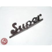 Legshield Badge 'Super' Chrome fits Vespa Super/VBC