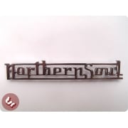 Legshield/Panel Badge 'Northern Soul' Chrome fits Vespa/Lambretta