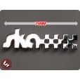 Legshield/Side Panel Badge 'Ska' Chrome fits vespa/lambretta