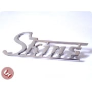 Legshield/Side Panel Badge 'Skins' Chrome fits Vespa/Lambretta scooters px gp
