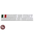 Made In Italy/Thrashed In Britain Billet CNC Badge/Emblem fits Vespa/Lambretta
