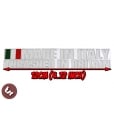 Made In Italy/Thrashed In Britain Billet CNC Badge/Emblem fits Vespa/Lambretta