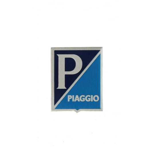 METAL VESPA Horncast Badge P/Piaggio 2-tone Metal Dark Blue/Light Blue