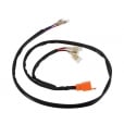 Motone Miller Black Stop Tail Light - Rear Mudguard Bracket - Indicator Plate - Loom KIT