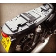 Motone Bonneville Seat Base Kit - ABS Seat Pan incl Rubbers and Hooks + Dual Saddle Foam