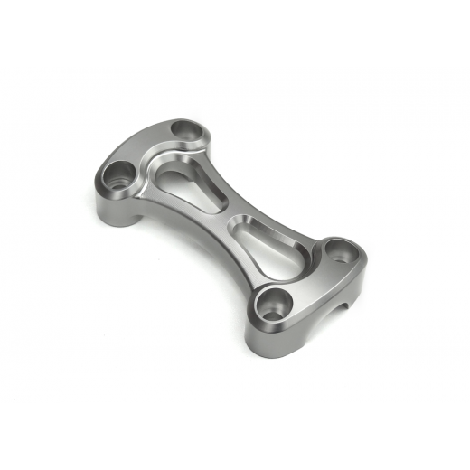 Motone Custom Top Riser Clamp Bridge Piece  - for One Inch Bars - Silver