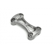 Custom Top Riser Clamp Bridge Piece  - for One Inch Bars - Silver