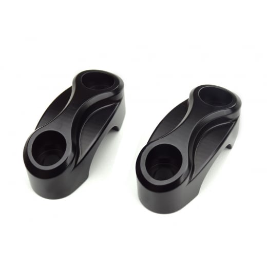 Custom Top Riser Clamps - for One Inch Bars - Black