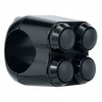 Motone The Quad Micro Switch Button Housing - One Inch Handlebar - Black