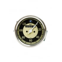 BMW SMITHS Replica 0-120 MPH Speedometer Black & Cream Face