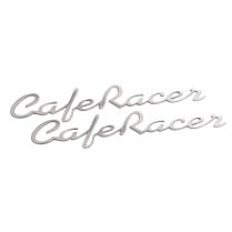 Cafe Racer - Petrol Tank / Side Panel Emblem Set - Polish - Pair
