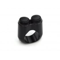 Dual Micro Switch Button Housing - 22mm 7/8" Handlebar - Black