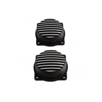 Finned EFI Carb Tops Contrast Cut Black