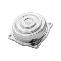 HD CV Finned Carb Top Lid - Rippled - Polish