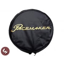 LAMBRETTA/VESPA TSR 10" Spare Wheel Cover - PACEMAKER Graphic on Black
