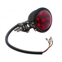 Mini Bates Tail Light - Stainless Fixings - LED - BLACK