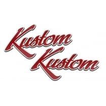 Kustom Hot Rod Motorcycle Fuel Tank/Side Panel Emblem Set - Billet - Pair