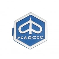 VESPA Piaggio PX/LML Hexagonal Horncast Clip-In Badge Blue