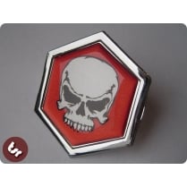 VESPA TSR Horncast Hex Clip Badge PX/LML SKULL/hot rod