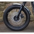 Motone Raceblade Front Mudguard/Fender- Spoke Wheels - Brushed Aluminium