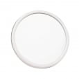 SCOOTER Chromed Circular Stadium Mirror Head White Rubber Surround MOD