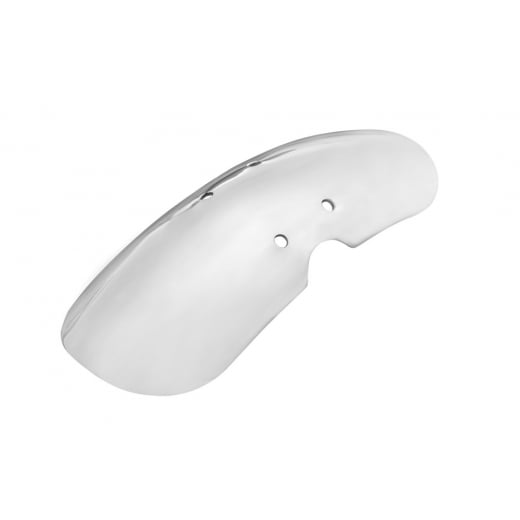 Motone Shorty - Bobbed Front Mudguard/Fender- Spoke Wheels - Polished Aluminium